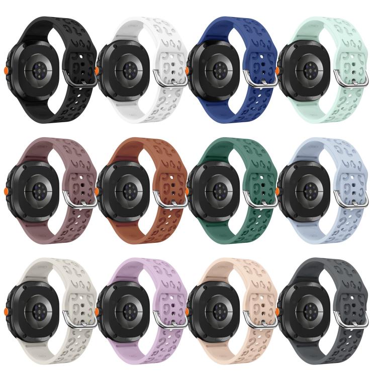 Leopard Print Silicone Watch Band, For Samsung Galaxy Watch8 / Watch8 Classic