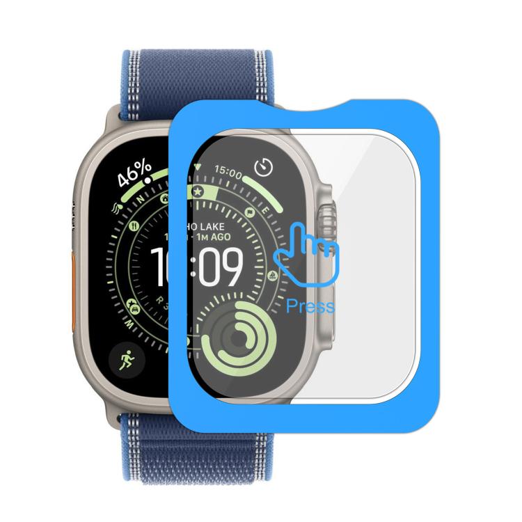 Full-Screen Anti-Fingerprint HD Positioning Easy Installation Watch Tempered Glass Film, For Apple Watch Ultra 3 / 2 / 1 49mm