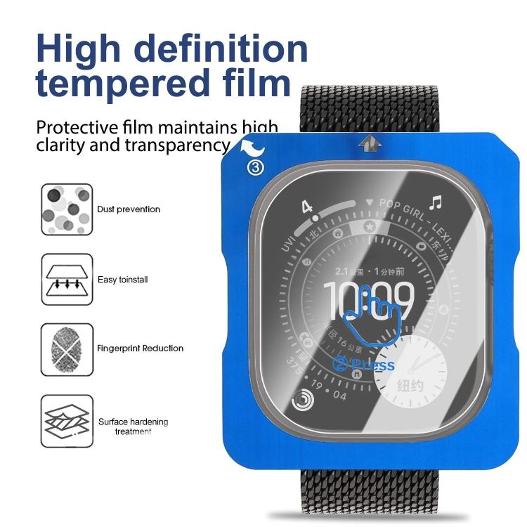 Full-Screen Anti-Fingerprint HD Positioning Easy Installation Watch Tempered Glass Film, For Apple Watch Ultra 3 / 2 / 1 49mm