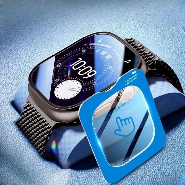 Full-Screen Anti-Fingerprint HD Positioning Easy Installation Watch Tempered Glass Film, For Apple Watch Ultra 3 / 2 / 1 49mm