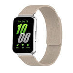 Lychee Texture Soft Magnetic Silicone Watch Band, For Samsung Galaxy Fit3