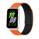 Lychee Texture Soft Magnetic Silicone Watch Band, For Samsung Galaxy Fit3