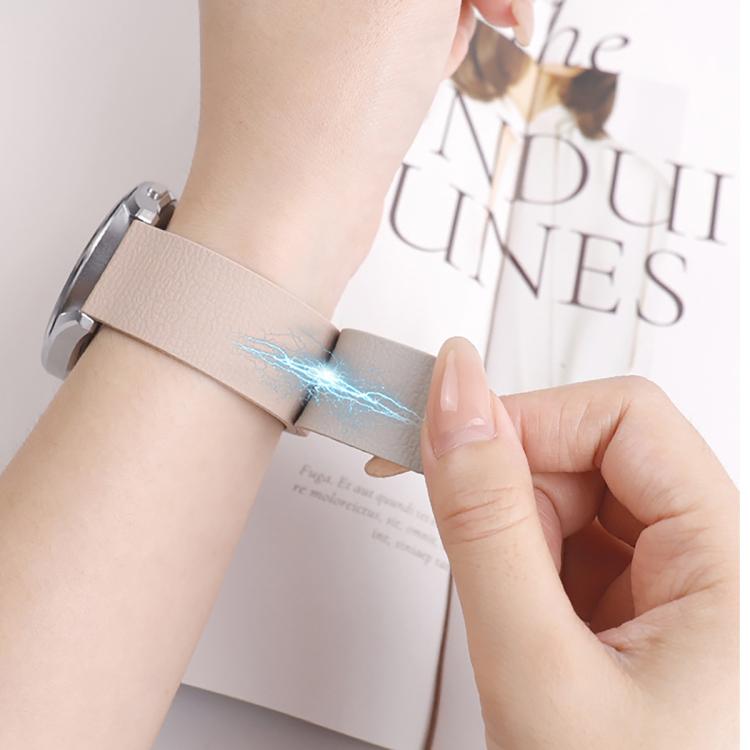 Lychee Texture Soft Magnetic Silicone Watch Band, For Samsung Galaxy Fit3