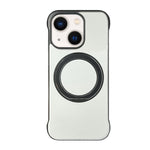 Frameless Leather-Skin PC MagSafe Holder Phone Case, For iPhone 14 Plus, For iPhone 14, For iPhone 14 Pro, For iPhone 14 Pro Max, For iPhone 13 Pro Max, For iPhone 13 Pro