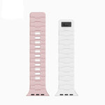 Horse-Embossed Single-Pin Magnetic Silicone Watch Band, For Apple Watch 46mm / 49mm / 45mm / 44mm