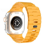 Horse-Embossed Single-Pin Magnetic Silicone Watch Band, For Apple Watch 46mm / 49mm / 45mm / 44mm