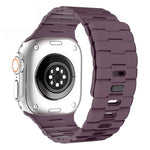 Horse-Embossed Single-Pin Magnetic Silicone Watch Band, For Apple Watch 46mm / 49mm / 45mm / 44mm