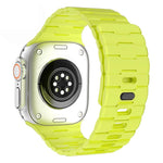 Horse-Embossed Single-Pin Magnetic Silicone Watch Band, For Apple Watch 46mm / 49mm / 45mm / 44mm