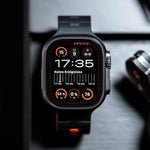 Horse-Embossed Single-Pin Magnetic Silicone Watch Band, For Apple Watch 46mm / 49mm / 45mm / 44mm