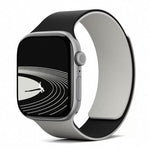 Two-tone Lychee-textured Magnetic Silicone Watch Band, For Apple Watch 46mm / 49mm / 45mm / 44mm, For Apple Watch 42mm / 41mm / 40mm / 38mm