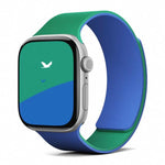 Two-tone Lychee-textured Magnetic Silicone Watch Band, For Apple Watch 46mm / 49mm / 45mm / 44mm, For Apple Watch 42mm / 41mm / 40mm / 38mm