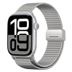 Milanese Magnetic Buckle Full Titanium Metal Watch Band, For Apple Watch 46mm / 49mm / 45mm / 44mm