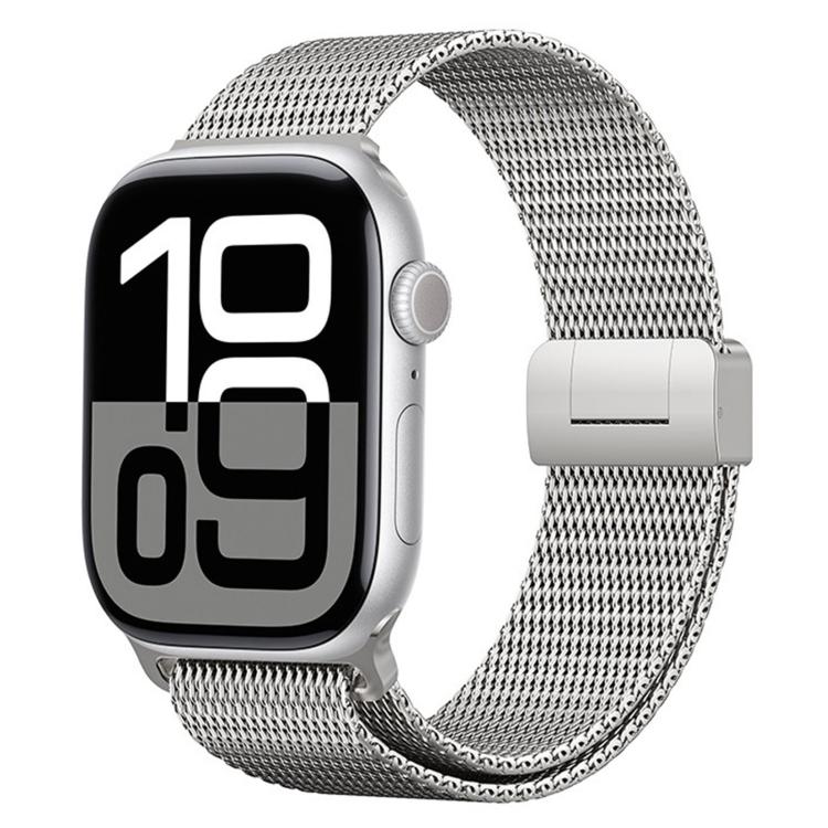 Milanese Magnetic Buckle Full Titanium Metal Watch Band, For Apple Watch 46mm / 49mm / 45mm / 44mm