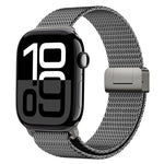 Milanese Magnetic Buckle Full Titanium Metal Watch Band, For Apple Watch 46mm / 49mm / 45mm / 44mm