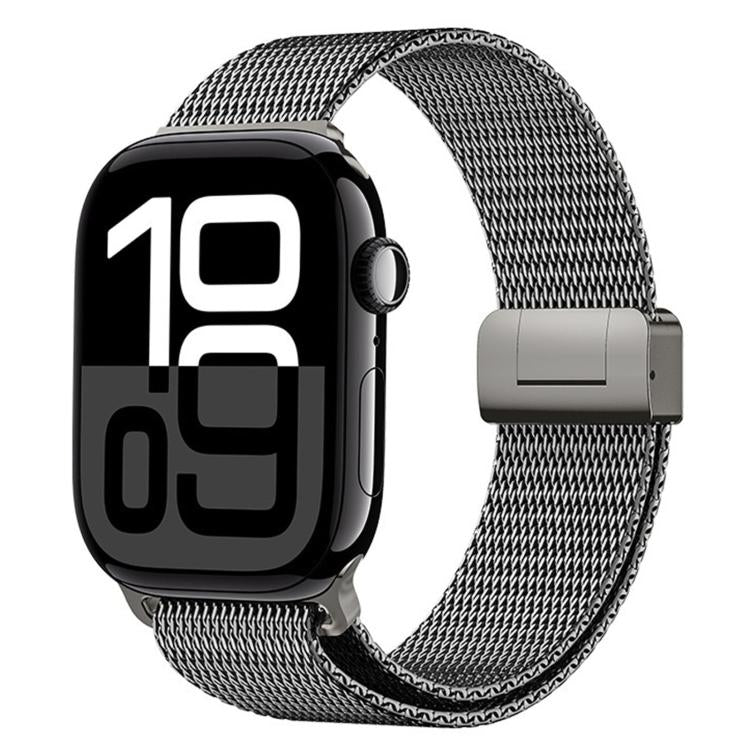 Milanese Magnetic Buckle Full Titanium Metal Watch Band, For Apple Watch 46mm / 49mm / 45mm / 44mm