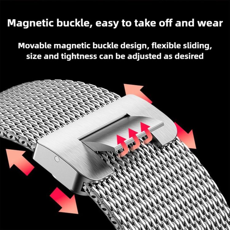 Milanese Magnetic Buckle Full Titanium Metal Watch Band, For Apple Watch 46mm / 49mm / 45mm / 44mm