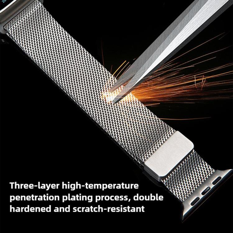 Milanese Magnetic Buckle Full Titanium Metal Watch Band, For Apple Watch 46mm / 49mm / 45mm / 44mm