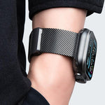 Milanese Magnetic Buckle Full Titanium Metal Watch Band, For Apple Watch 46mm / 49mm / 45mm / 44mm