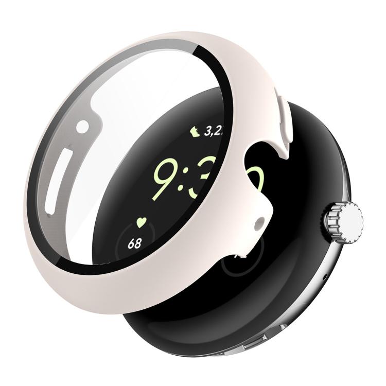 ENKAY Hat-Prince Full Coverage Tempered Glass Film Integrated PC Watch Cover, Google Pixel Watch 4 45mm, For Google Pixel Watch 4 41mm