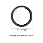 ENKAY Hat-Prince Full Coverage Tempered Glass Film Integrated PC Watch Cover, Google Pixel Watch 4 45mm, For Google Pixel Watch 4 41mm