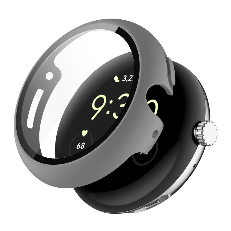 ENKAY Hat-Prince Full Coverage Tempered Glass Film Integrated PC Watch Cover, Google Pixel Watch 4 45mm, For Google Pixel Watch 4 41mm