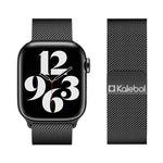 Kalebol Magnetisches Edelstahl-Uhrenarmband, für Apple Watch 46 mm / 49 mm / 45 mm / 44 mm, für Apple Watch 42 mm / 41 mm / 40 mm / 38 mm
