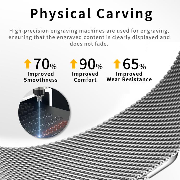 Kalebol Magnetisches Edelstahl-Uhrenarmband, für Apple Watch 46 mm / 49 mm / 45 mm / 44 mm, für Apple Watch 42 mm / 41 mm / 40 mm / 38 mm