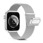 Kalebol Doppelglied-Milanaise-Armband aus Edelstahl mit doppeltem Magnetverschluss, passend für Apple Watch 46 mm / 49 mm / 45 mm / 44 mm und 42 mm / 41 mm / 40 mm / 38 mm