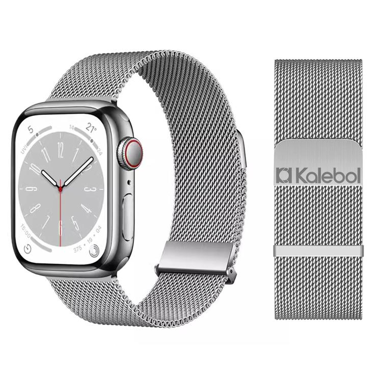 Kalebol Double Link Milanese Double Magnetic Stainless Steel Watch Band, For Apple Watch 46mm / 49mm / 45mm / 44mm, For Apple Watch 42mm / 41mm / 40mm / 38mm