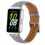 Stitched Pointed Tail Leather Watch Band, For Samsung Galaxy Fit 3