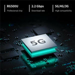 NR500 4000mAh Battery 5G CPE Router SIM Card Slot Dual Band WiFi 6 Gigabit Wireless Repeater, US Plug, EU Plug, UK Plug