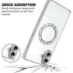 غطاء هاتف من TPU مع MagSafe بنمط قرص مضغوط مطلي كهربائياً وزوايا مربعة قائمة، لهواتف iPhone 16 Plus وiPhone 16 وiPhone 15 Pro Max وiPhone 15 Pro وiPhone 15 Plus وiPhone 15