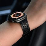 Y-förmiges, doppelt magnetisches Edelstahl-Uhrenarmband, für Apple Watch 42 / 44 / 45 / 46 / 49 mm, für Apple Watch 38 / 40 / 41 / S11 42 mm