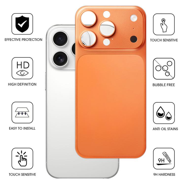 Kalebol Ultra-Thin Transformation into 17 Pro Max Frosted Aluminum Alloy Metal Back Cover, For iPhone 16 Pro Max, For iPhone 15 Pro Max, For iPhone 14 Pro Max, For iPhone 13 Pro Max
