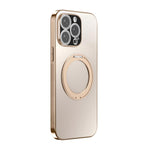 360 Degree Rotating Holder MagSafe Electroplated Phone Case with Lens Cover, For iPhone 14 Pro Max, For iPhone 13 Pro Max, For iPhone 13 Pro, For iPhone 13