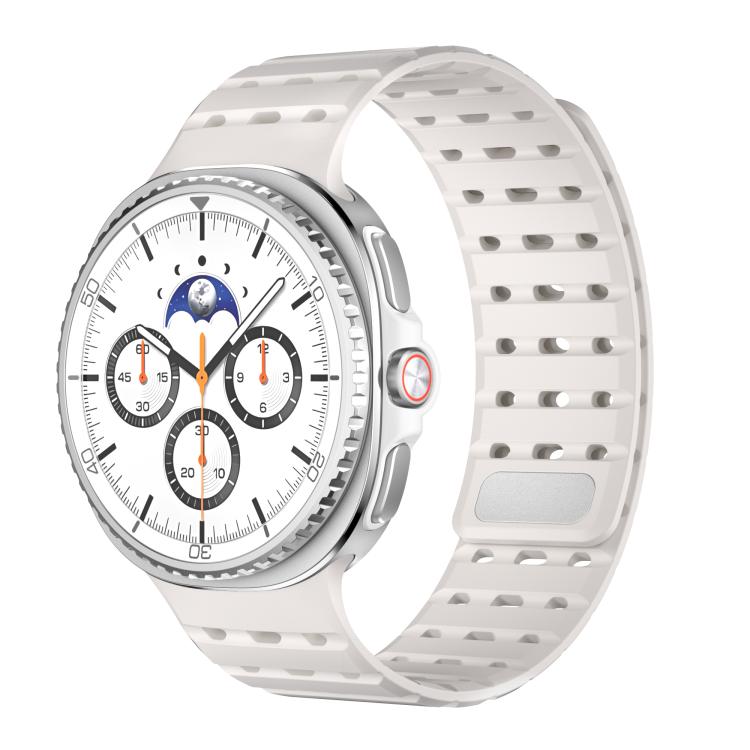 Breathable Magnetic Silicone Watch Band, For Samsung Galaxy Watch8 / Watch8 Classic