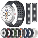 Breathable Magnetic Silicone Watch Band, For Samsung Galaxy Watch8 / Watch8 Classic