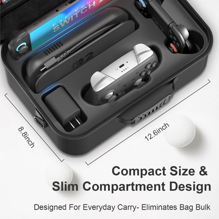 Game Controllers Multi-Functional Handheld Hard-Shell Crossbody Bag, For Nintendo Switch 2