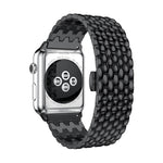 Dragon Grain Solid Stainless Steel Wrist Strap Watch Band for Apple Watch Series 3 & 2 & 1 38mm
