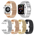 Dragon Grain Solid Stainless Steel Wrist Strap Watch Band for Apple Watch Series 3 & 2 & 1 38mm
