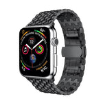 Dragon Grain Solid Stainless Steel Wrist Strap Watch Band for Apple Watch Series 3 & 2 & 1 42mm
