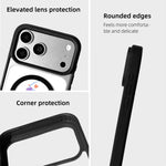 Christmas Series Strong Magnetic Painted Black Edge Phone Case, For iPhone 17 Pro Max, For iPhone 17 Pro, For iPhone 17