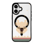 Christmas Series Strong Magnetic Painted Black Edge Phone Case, For iPhone 17 Pro Max, For iPhone 17 Pro, For iPhone 17