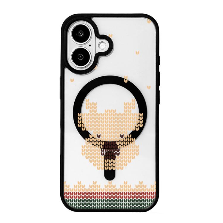 Christmas Series Strong Magnetic Painted Black Edge Phone Case, For iPhone 17 Pro Max, For iPhone 17 Pro, For iPhone 17