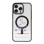 Christmas Series Strong Magnetic Painted Black Edge Phone Case, For  iPhone 15 Pro Max, For  iPhone 15 Pro