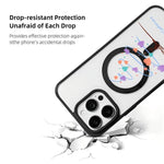 Christmas Series Strong Magnetic Painted Black Edge Phone Case, For  iPhone 15 Pro Max, For  iPhone 15 Pro