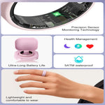 R12 SIZE 9 Smart Ring, Support Heart Rate / Blood Oxygen / Sleep Monitoring / Female Health