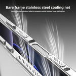 غطاء هاتف مقاوم للصدمات بإطار معدني رفيع للغاية مع إطار عدسة، لهواتف iPhone 17 Pro Max، iPhone 17 Pro