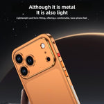 غطاء هاتف مقاوم للصدمات بإطار معدني رفيع للغاية مع إطار عدسة، لهواتف iPhone 17 Pro Max، iPhone 17 Pro