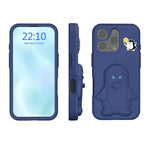 Penguin Baby EVA Shockproof Phone Case with Holder, For iPhone 17 Pro Max, For iPhone 17 Pro, For iPhone 17, For iPhone Air, For iPhone 16 Pro Max, For iPhone 16 Pro, For iPhone 16, For iPhone 15 Pro Max